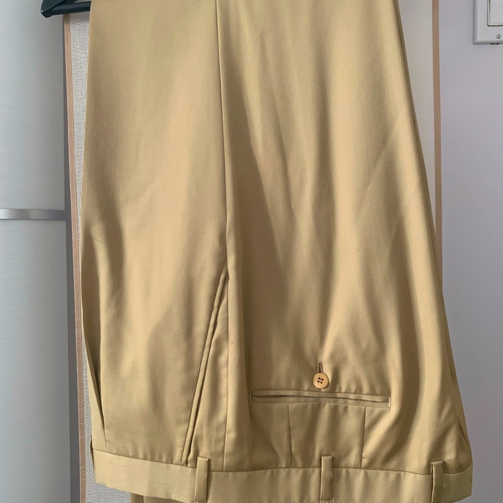 Men’s BRIONI Wool Beige Classic Pants
